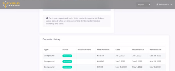 Yieldnodes Review (my honest thoughts and results 8 months later) 15 recompounding earnings with YieldNodes