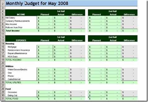 10 Free Household Budget Spreadsheets 9 glbl-household-budget-template